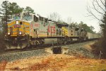 Empty coal train rolls west